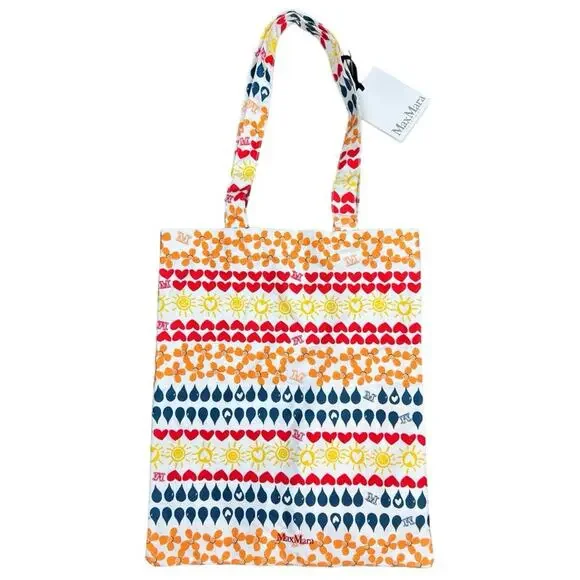 NEW MaxMara Mon Couer (My Heart) Limited Edition Tote, Multicolor - Picture 2 of 6